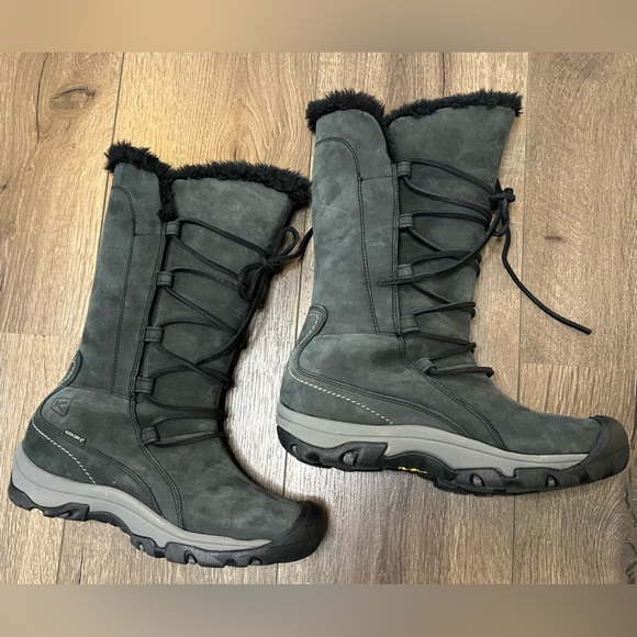 Keen Shoes - Keen Brighton High Gray Waterproof Boots Women’s Size 7.5